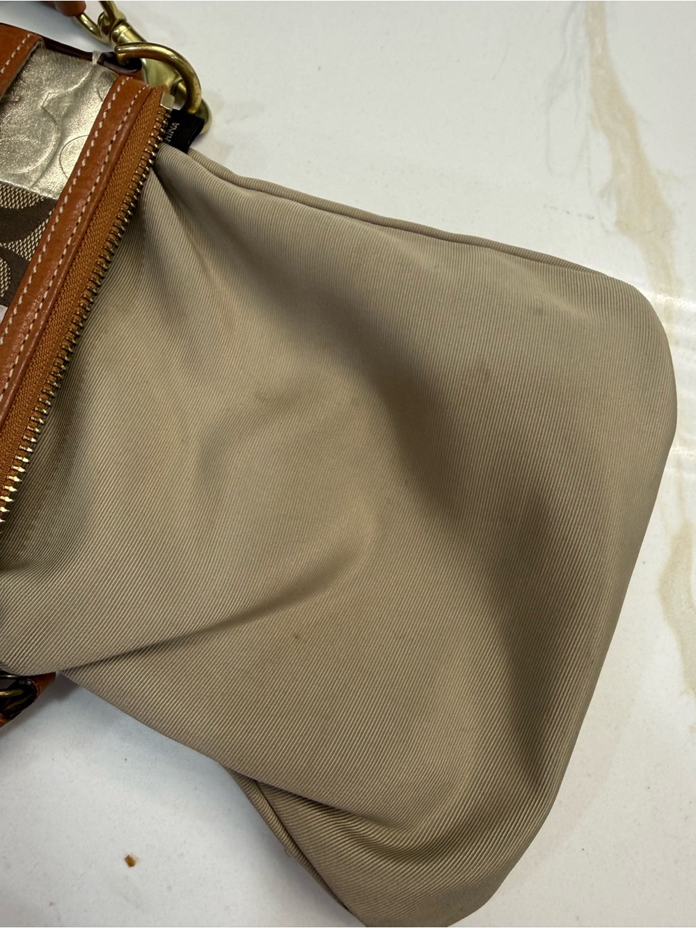 Coach Patchwork Crossbody Bag in Tan, Pink, Purple, Cream - Picture 6 of 10